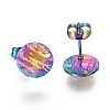 Ion Plating(IP) 304 Stainless Steel Stud Earring Findings LS-STAS-I157-11A-M-2