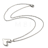Non-Tarnish 304 Stainless Steel Pendant Necklaces NJEW-G120-02P-3
