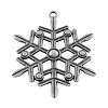 Tibetan Style Alloy Snowflake Big Pendants TIBEP-5252-AS-LF-1