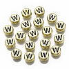 Plating Acrylic Beads X-PACR-CD0001-W-1