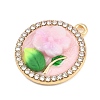 Alloy Enamel Pendants RB-CBA01F2-03G-B-2