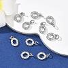 SHEGRACE Brass Micro Pave Clear Cubic Zirconia Pendants XGRQ29114-394P-O-4