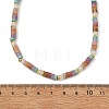 Natural Mixed Gemstone Heishi Beaded Necklaces for Women NJEW-JN06423-3