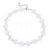 Rhombus Acrylic Beaded Necklaces for Women NJEW-JN06026-2