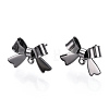 Brass Stud Earring Findings KK-S360-174EB-3