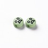 Opaque Pale Green Acrylic Beads X-MACR-N008-42-C09-3