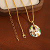 Alloy Enamel Pendant Necklaces for Women WG68034-01-2