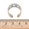304 Stainless Steel Cuff Open Rings RJEW-Z121-02GP-02-5