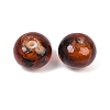 Handmade Gold Sand Enamel Lampwork Beads LAMP-B036-01-2