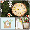 60Pcs Self-adhesion Maple Wood Cabochons WOOD-CP0001-21A-4