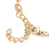 Vacuum Plating 304 Stainless Steel Coffee Bean Chain Necklaces NJEW-O123-01G-3
