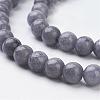 Natural Mashan Jade Round Beads Strands G-D263-6mm-XS29-2