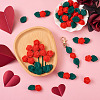 DIY Rose Flower Nursing Necklaces Making Kit for Kids Chewing Teething DIY-TA0006-35-18