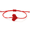 Adjustable Braided Polyester Cord Bracelets for Friendship and Couple VG5785-1-1