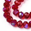 Electroplate Glass Beads Strands LS-EGLA-A034-T10mm-L20-3