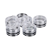Transparent Plastic Empty Portable Facial Cream Jar CON-PW0001-001-5