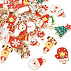  32Pcs 16 Styles Christmas Theme Alloy Enamel Pendants ENAM-TA0001-64-3