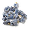 Electroplated Natural Druzy Agate Beads Strands G-G289-02C-3
