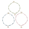 Summer Beach Natural Shiva Eye Shell Pendant Necklaces NJEW-JN06585-2