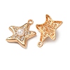Alloy & ABS Imitation Pearl & Rhinestone Pendants FIND-K030-18C-G-2