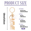 Alloy & Resin Tassel Keychainss AJEW-TADJ0001-20G-08-3