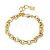 Brass Rolo Chain Bracelets foe Women BJEW-L718-01G-4