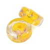 Luminous Handmade Foil Glass Beads LAMP-P020-01A-03-3