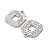 Rhodium Plated 925 Sterling Silver Charms STER-C003-04P-2