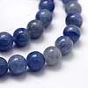Dyed & Heated Natural Blue Aventurine Beads X1-G-F380-6mm-7