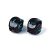Handmade Silver Foil Glass Beads FOIL-N034-01C-2