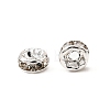 Rack Plating Brass Crystal Rhinestone Rondelle Space Beads RB-D303-S-3