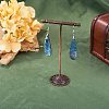 1 Pair Brass & Abalone Shell Dangle Earrings EJEW-TA0001-87-6