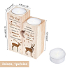 SUPERDANT Love Series Wooden Candle Holder and Candles Set AJEW-SD0001-14A-2