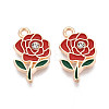 Alloy Rhinestone & Enamel Pendants ENAM-T024-63A-G-1
