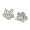 Christmas Brass Micro Pave Clear Cubic Zirconia Pendants KK-A280-03G-P-2