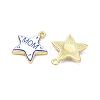Printed Brass Pendants KK-CBA42CA-08G-07-2