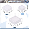 ® 24Pcs Acrylic and Plastic Jewelry Box OBOX-BC0001-10-2