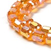 Electroplate Glass Beads Strands EGLA-D030-19D-3