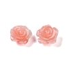 Synthetic Coral 3D Flower Rose Beads CORA-A005-14mm-24-1