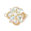 Glass & Seed Beads Links Connector Charms PALLOY-MZ01183-02-1