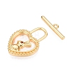 Brass Toggle Clasps KK-N254-153G-2