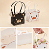 8Pcs 2 Colors Bear Bouquet Packaging Handbag Holder ABAG-BC0001-43-4