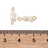 Potato Natural Cultured Freshwater Pearl Beaded Links Connector Charms PALLOY-JF05480-3