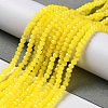 Baking Paint Imitation Jade Glass Bead Strands DGLA-A034-J2MM-A30-4