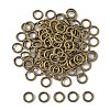 Brass Round Open Jump Rings for Jewelry DIY X-JRC7MM-AB-1