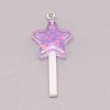 Resin Pendants LS-RESI-WH0025-11D-2