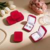 Portable Travel Velvet Jewelry Organizer Cases for Earrings and Necklace CON-WH0089-246B-4
