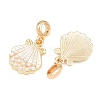 Alloy Enamel European Dangle Charms AL-CBAC2D3-03G-01-2