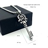 Vintage Punk 304 Stainless Steel Key Pendant Necklaces GR5829-6