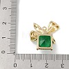 Christmas Theme Brass Rhinestone Pendants KK-Z065-09G-02-3